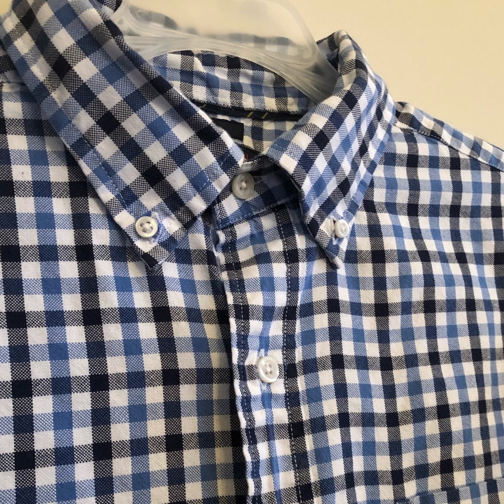 Men’s Cremieux Slim Fit Short Sleeved Button Down